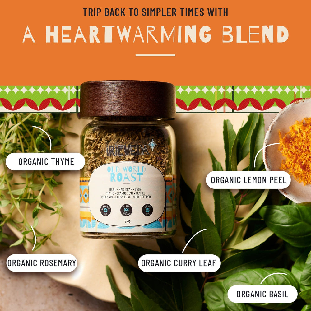 
                      
                        IrieVeda Spice Blends Old World Roast fodmap ayurvedic
                      
                    